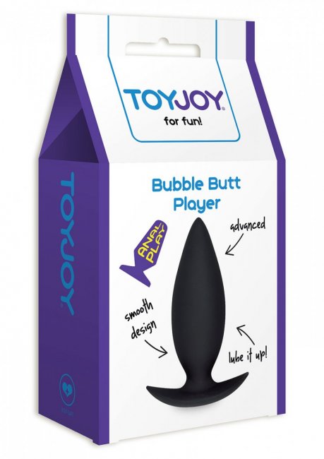 Toy Joy Bubble Butt Player Advanced svart analplugg