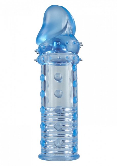 ToyJoy Power Stud Sleeve - Blått texturerad penisöverdrag