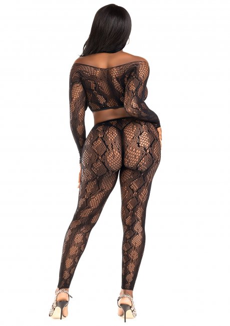 Python Crop Top & Footless Tights