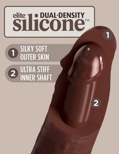 8 Dual Density Silicone Cock