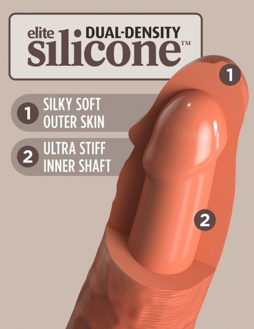 8 Dual Density Silicone Cock