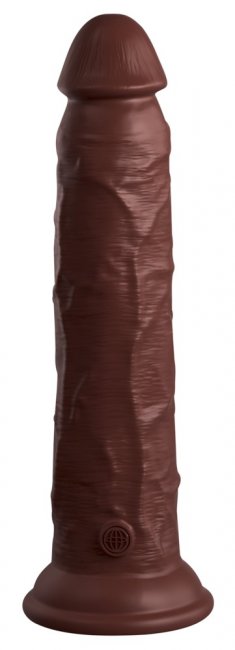 9 Vibrating + Dual Density Silicone Cock with Remote