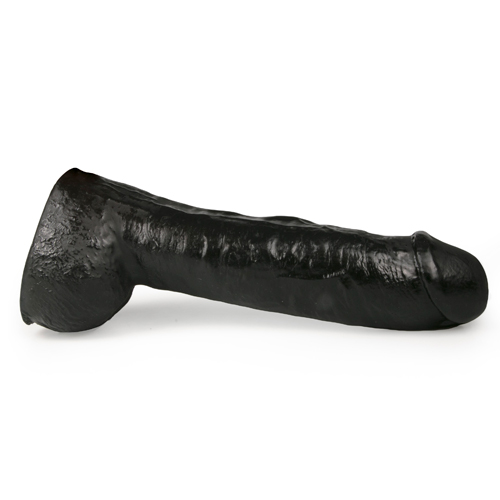 All Black Realistic Dildo 29 cm
