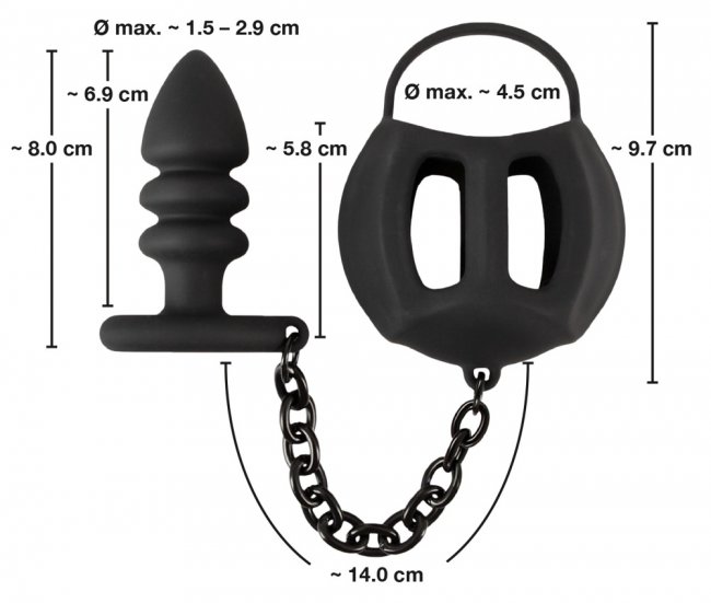 Ball Cage with Butt Plug