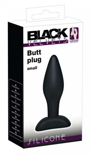 Black Velvet Silicone Butt Plug
