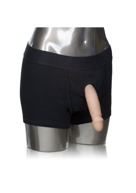 Bekväm strap-on till packer gear med en klassisk boxer design. Stretchig och skönt material som är mjuk hela dagen. Enkel.