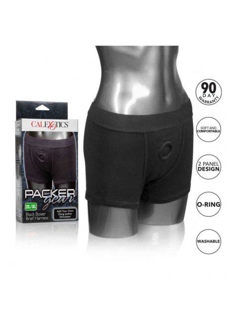 Bekväm strap-on till packer gear med en klassisk boxer design. Stretchig och skönt material som är mjuk hela dagen. Enkel.