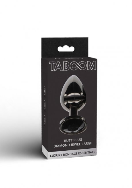 Butt Plug With Diamond Jewel Large