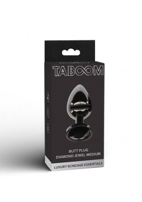 Butt Plug With Diamond Jewel Medium