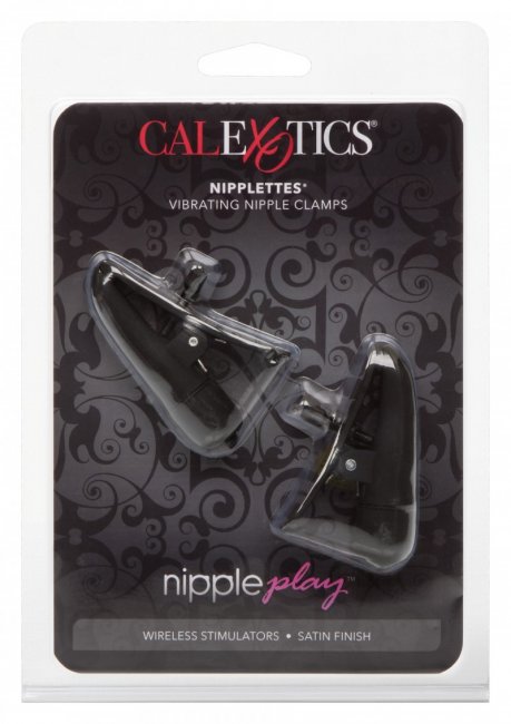 Calexotics Nipplettes Vibrerande svarta klämmor