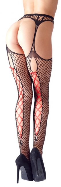 Cottelli Black and Red Tights