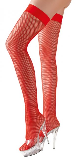 Cottelli Hold-up Stockings Red
