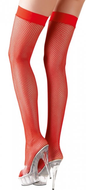 Cottelli Hold-up Stockings Red
