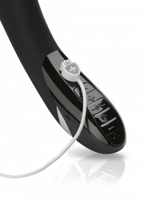 Uppladdningsbar e-stim vibrator tillverkad av högkvalitativ silikon. Helt vattentät. 2 superstarka motorer. Många funktioner.