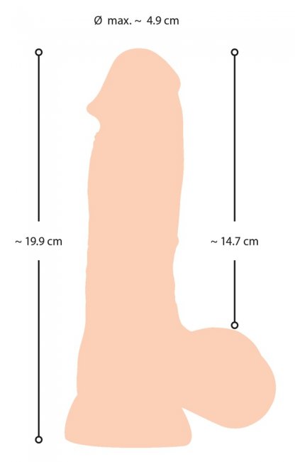 Dildo with Movable Skin 20 cm