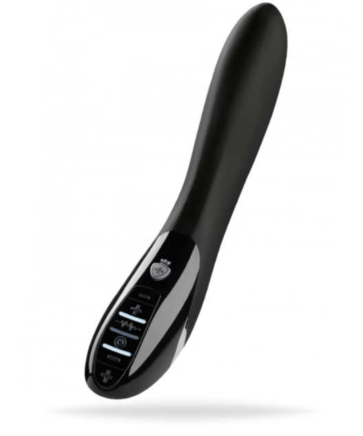 Uppladdningsbar e-stim vibrator tillverkad av högkvalitativ silikon. Helt vattentät. 2 superstarka motorer. Många funktioner.