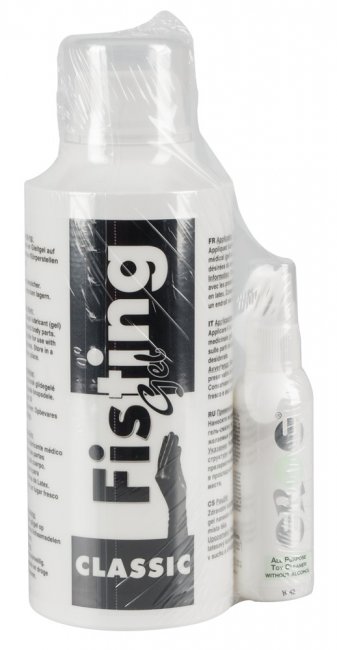 Vattenbaserat fistingglidmedel med en medföljande leksaksrengöring. Enkel pump och spray flaska. Högkvalitativa produkter.