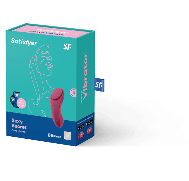 Förpackning Satisfyer Sexy Secret - Lila trosvibrator vibrerande trosor