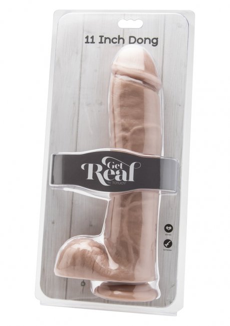 Get Real Dildo 11 inch with Balls