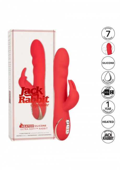 Heated Ultra-Soft Rabbit Uppladdningsbar vibrator