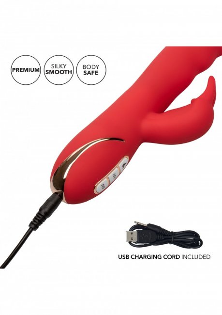 Heated Ultra-Soft Rabbit Uppladdningsbar vibrator