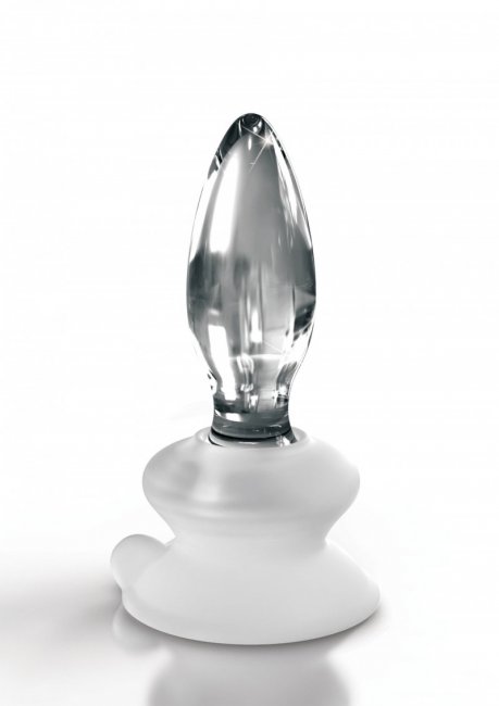 Analplugg tillverkad av högkvalitativ och temperaturkänsligt glas. Handblåsta med ett öga för detaljer. Klassisk form.
