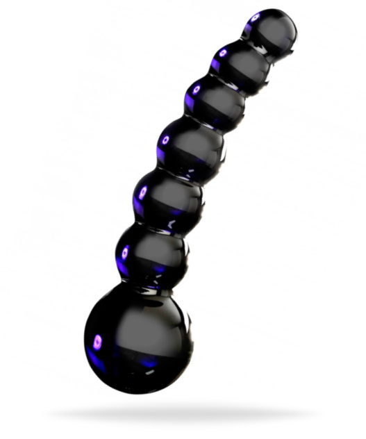Analplugg tillverkad av temperaturkänsligt glas. Elegant handgjord med ett öga för detaljer. Snygg och unik design.