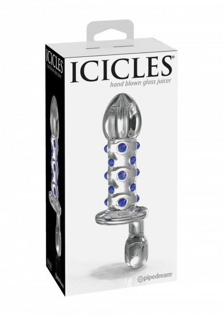 Analplugg tillverkad av temperaturkänsligt glas. Elegant handgjord med ett öga för detaljer. Snygg och unik design.