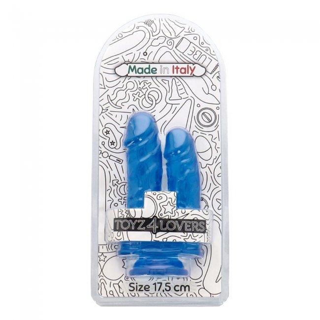 Caino and Abele Double Dildo - Jelly Blue