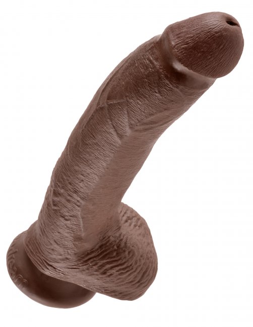 King Cock 9 Inch With Balls Flesh
