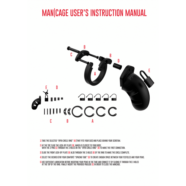 Man Cage Model 20 Chastity Cock Cage - 9 cm