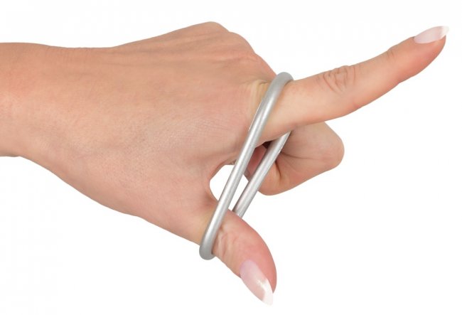 Metallic Silicone Cock Ring Set