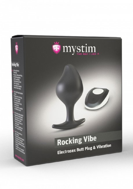 Fjärrstyrd prostatastimulator med e-stim funktioner. Flexibel form och en lätt böjd design möjliggör en enkel användning.