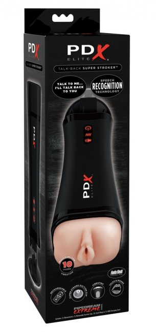 PDX Elite Talk-Back Super Stroker
