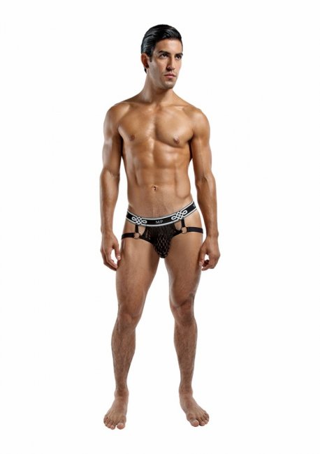 Peep Show Jock Ring Black