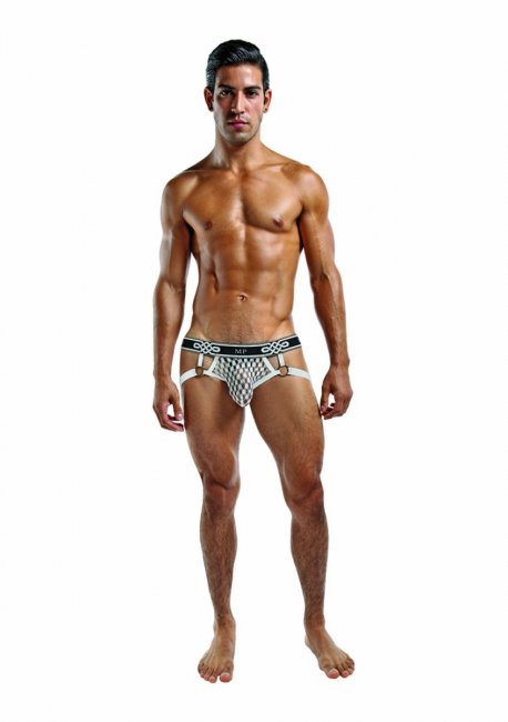 Peep Show Jock Ring White