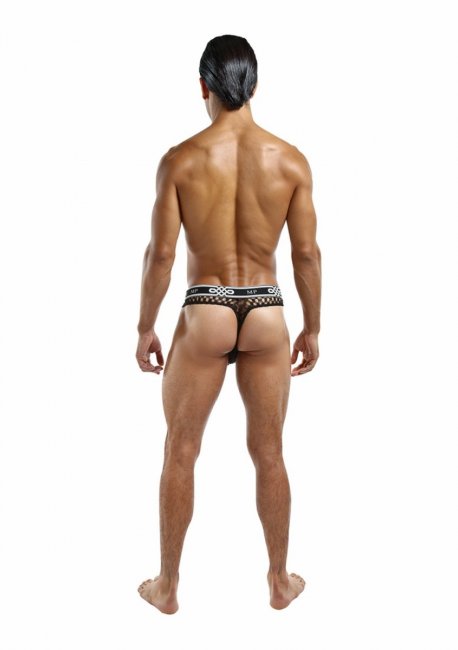 Peep Show Lo Rise Thong Black