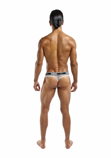 Peep Show Lo Rise Thong White