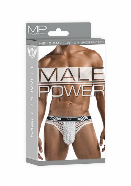 Peep Show Lo Rise Thong White