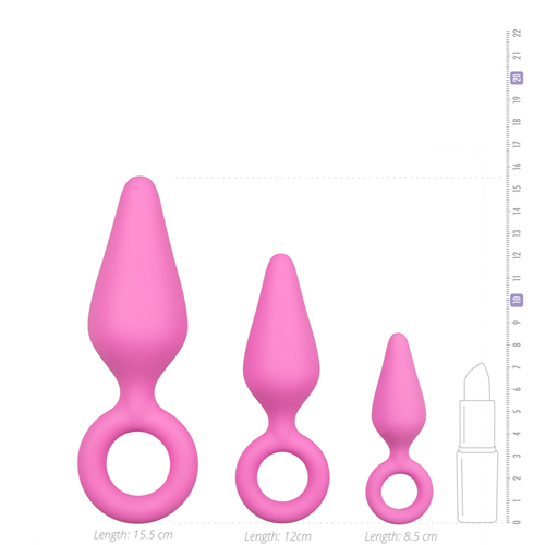 Buttplugs With Pull Ring Set