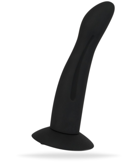 Analplugg tillverkad av högkvalitativ silikon. Stark sugkopp. Plugg med en böjd form och flexibelt skaft. Enkel att använda.