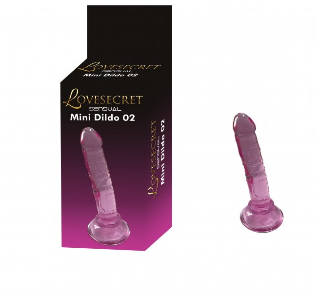 Lovesecret - Rosa mini-dildo med sugpropp