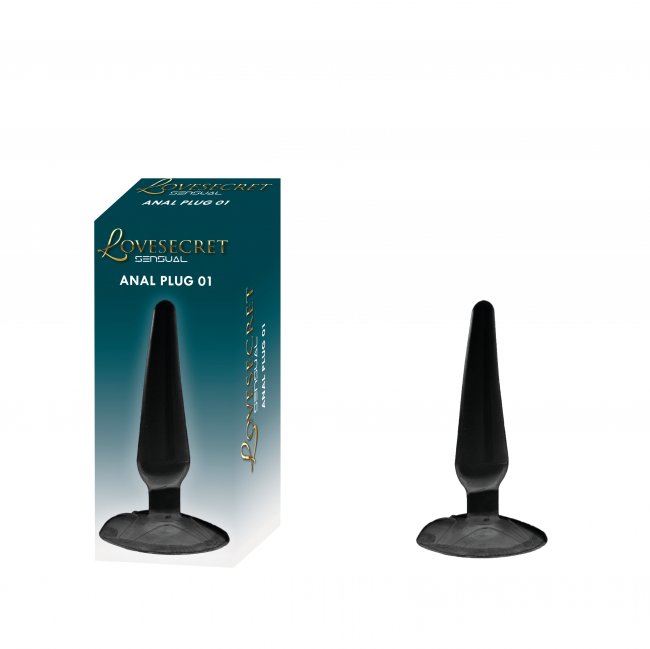 Lovesecret - Svart droppformad analplugg