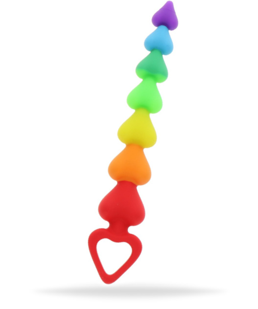 Rainbow Heart Beads