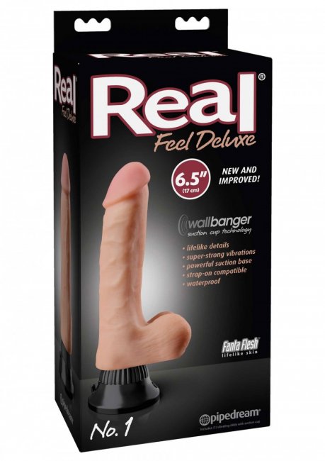 Realistisk dildo med en avtagbar och stark sugkopp. Tillverkad av högkvalitativa material. Starka och vattentäta vibrationer.