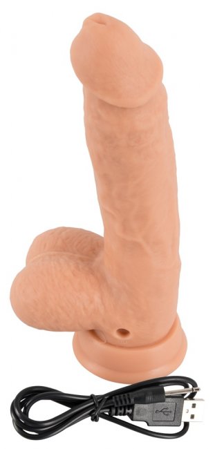 Uppladdningsbar vibrator med 10 olika vibrationer och en 10 sekunders highspeed rotation. Tillverkad av supermjuk silikon.