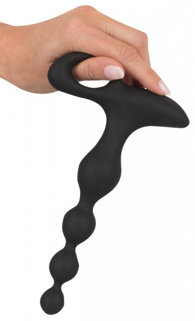 Uppladdningsbara analkulor med 10 olika vibrationer tillverkad av mjuk silikon. Helt vattentät. Bred bas. Gradvist ökande.