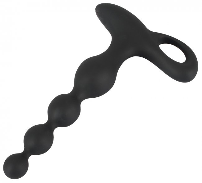 Uppladdningsbara analkulor med 10 olika vibrationer tillverkad av mjuk silikon. Helt vattentät. Bred bas. Gradvist ökande.