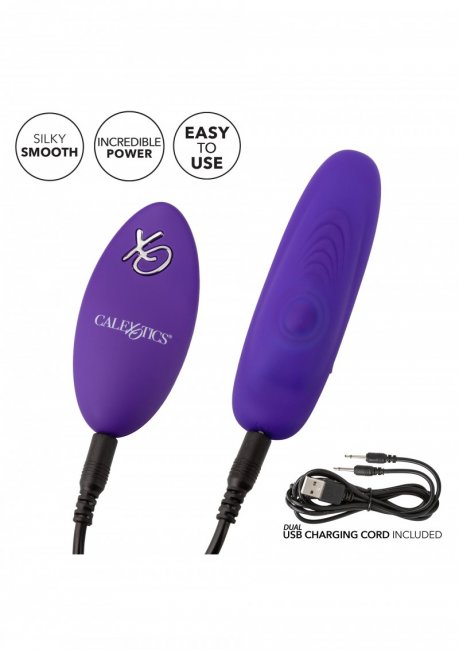 Vibrator med magnetiska flikar som funkar med alla olika trosor. Uppladdningsbar och vattentät. 12 fjärrstyrda funktioner.