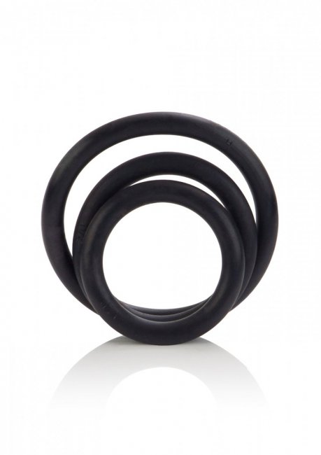 Rubber Ring - 3 Piece Set svarta penisringar